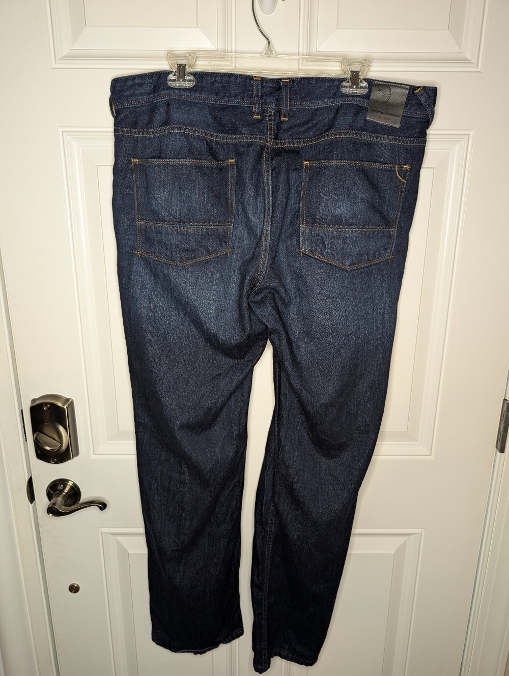 Tommy Bahama Cayman Island Relaxed Fit Jeans Men's 38x32 Dark Wash Button & Zip - Picture 3 of 11